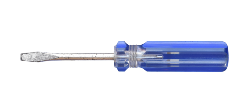 screwdriver isolated on transparent background - PNG format.