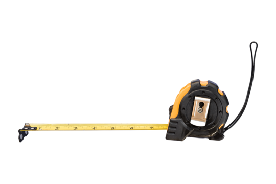 Measuring Tape isolated on transparent background - PNG format.