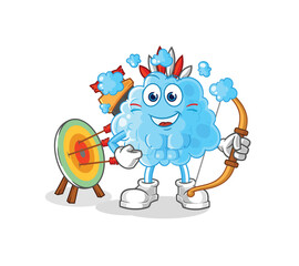 foam native american tribe. cartoon mascot vector