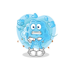 foam cold illustration. character vector