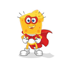 cheese head heroes vector. cartoon character