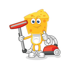 cheese head clean with a vacuum . character vector