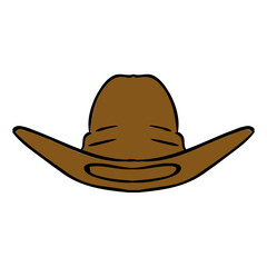 cowboy hat hobbies illustration simple