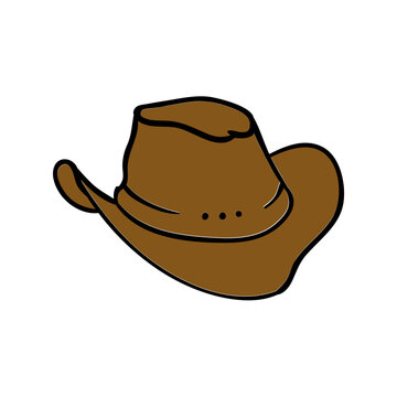 cowboy hat hobbies illustration simple