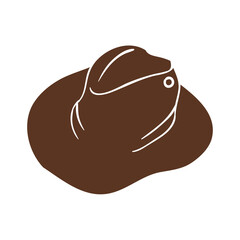 hat cowboy illustration fashion man old happy 