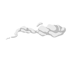 Smoke abstract cloud from gas, fume, air trail, dust, explosion, smog, bang, boom, sprite and bubble. Vapor silhouette. Flat vector illustration