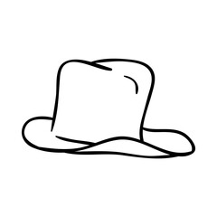 hat cowboy illustration fashion man old happy 