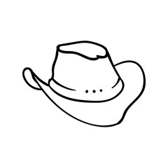 hat cowboy illustration fashion man old happy 