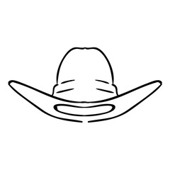 hat cowboy illustration fashion man old happy 