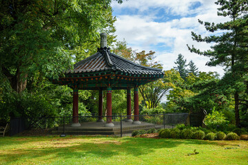 バンクーバー、バンデューセン植物園の東屋