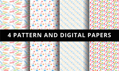 Seamless Geometric Patterns and Digital Paper
4 Seamless Geometric Patterns and Digital Paper