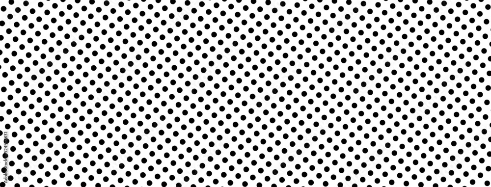 Canvas Prints black polka dots banner background design vector.