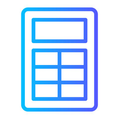 calculator gradient icon