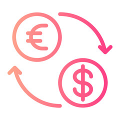 currency gradient icon