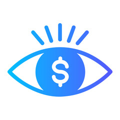 currency gradient icon