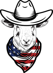 Sheep Dog vector eps , Dog in Bandana, sunglasses, Fourth , 4th July vector eps, Patriotic, USA Dog, Cricut Silhouette Cut File
