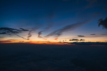 富士山の頂上からの御来光
