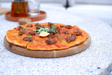 pizza on the table 