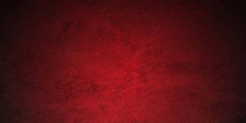 Red and black grunge textured concrete backdrop background. Panorama dark red and black slate background or texture. Vector red concrete texture. Stone wall background.