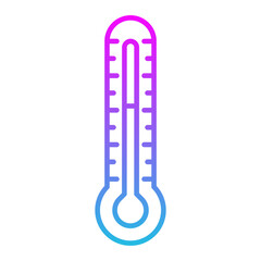 Thermometer Line Gradient Icon