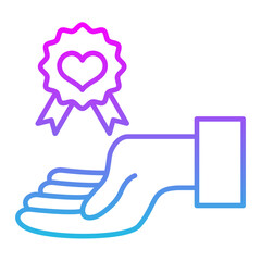 Reward Line Gradient Icon