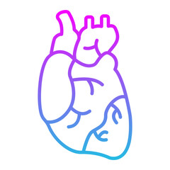 Heart Line Gradient Icon
