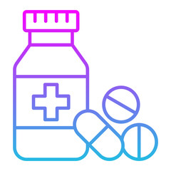 Medicine Line Gradient Icon