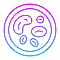 White Blood Cell Line Gradient Icon