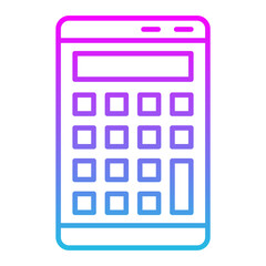 Calculator Line Gradient Icon