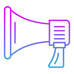 Speaker Line Gradient Icon