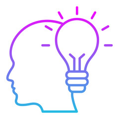 Innovative Line Gradient Icon