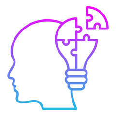 Strategy Line Gradient Icon