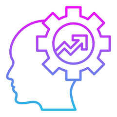 Motivation Line Gradient Icon