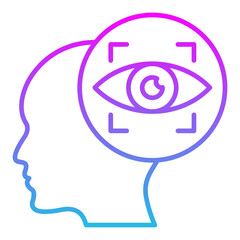 Vision Line Gradient Icon