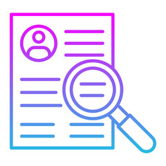 Search Line Gradient Icon