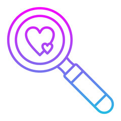 Search Line Gradient Icon