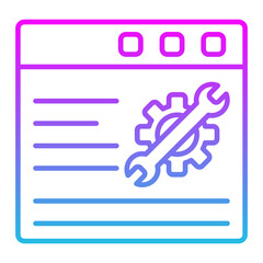 Technical Support Line Gradient Icon