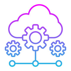 Saas Line Gradient Icon