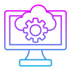Configuration Line Gradient Icon