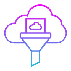 Filter Line Gradient Icon