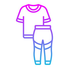 Clothes Line Gradient Icon