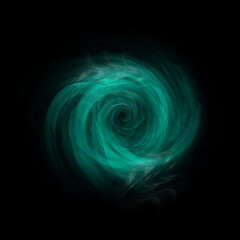 Green Spiral Motion Effect
