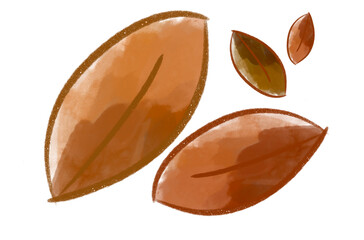 낙엽 일러스트 가을 이미지