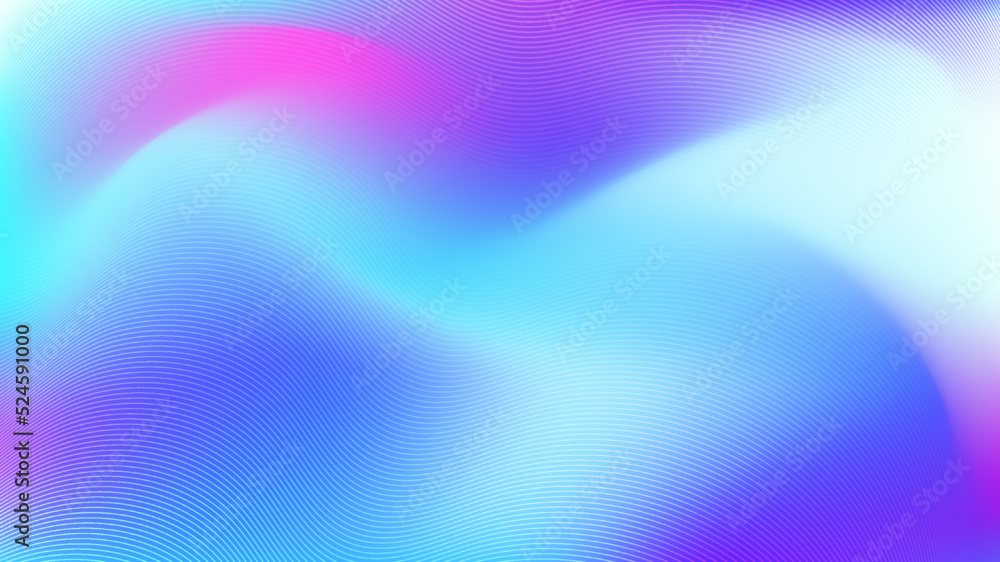 Aufkleber abstract art vibrant color liquid blurred background with lines wave pattern texture