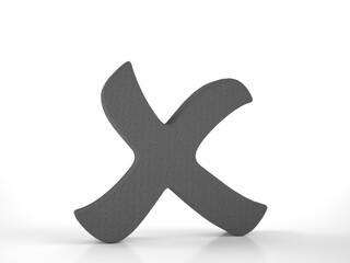 Obraz premium Knitted cancel symbol