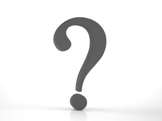 Knitted question symbol