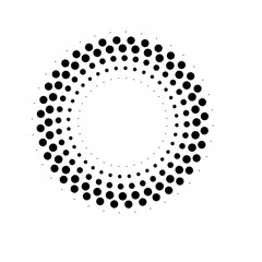 beautiful gradient circle halftone for background decoration comic