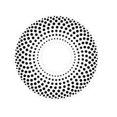 beautiful gradient circle halftone for background decoration comic