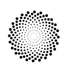 beautiful gradient circle halftone for background decoration comic