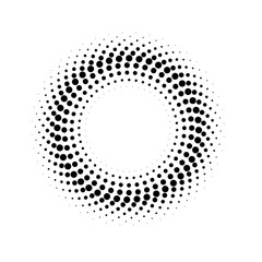 beautiful gradient circle halftone for background decoration comic